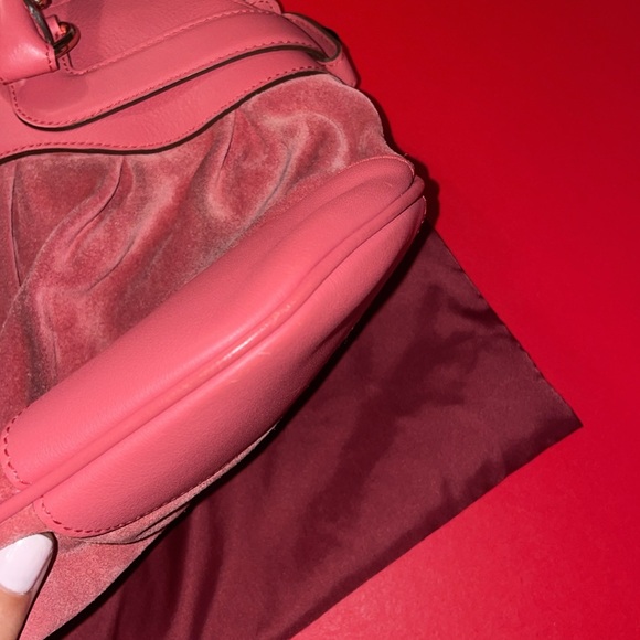 🩷 Salvatore Ferragamo Marisa Gancini Suede large purse pink - Picture 10 of 15